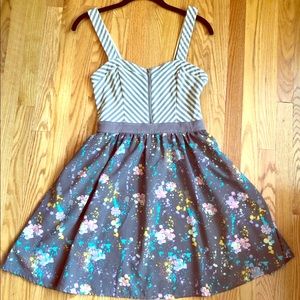 Urban Outfitters Stripped and Floral Summer Dress